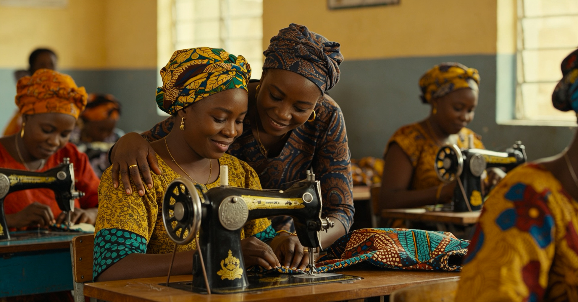 Women participating in an empowerment and skills-training program.
